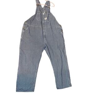 Round House Hickory Stripe Carpenter Pants 50x30 Workwear Distressed USA Style